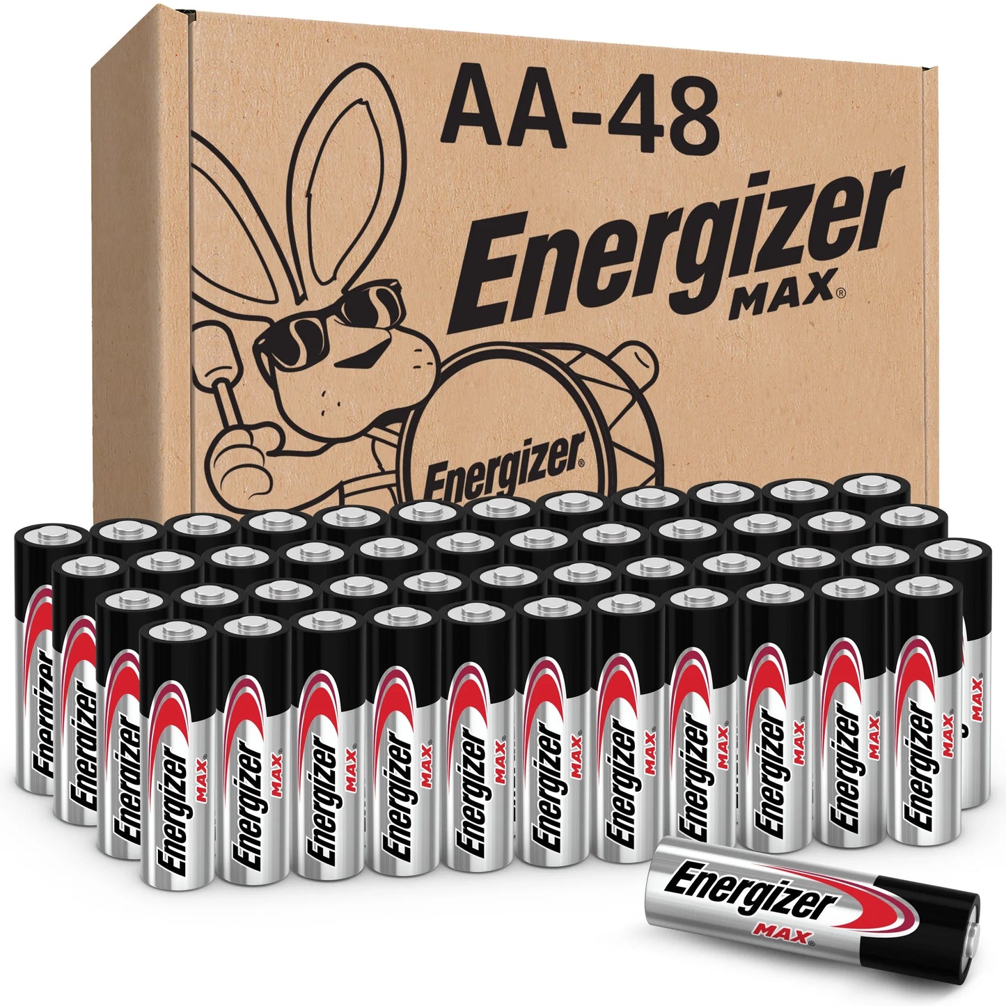 MAX AA Batteries (48 Pack), Double a Alkaline Batteries