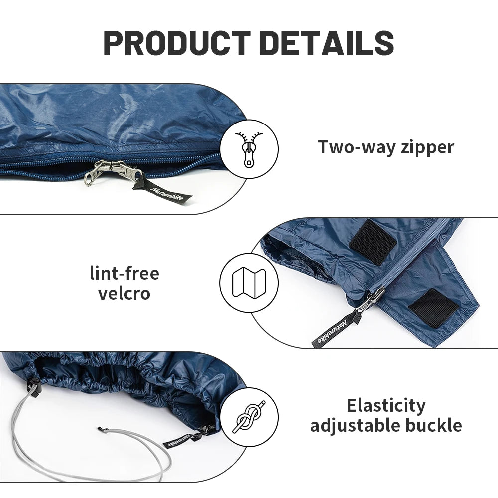 Sleeping Bag CW295 Duck down Sleeping Bag Ultralight Waterproof Winter Envelope Sleeping Bag Camping Sleeping Bag