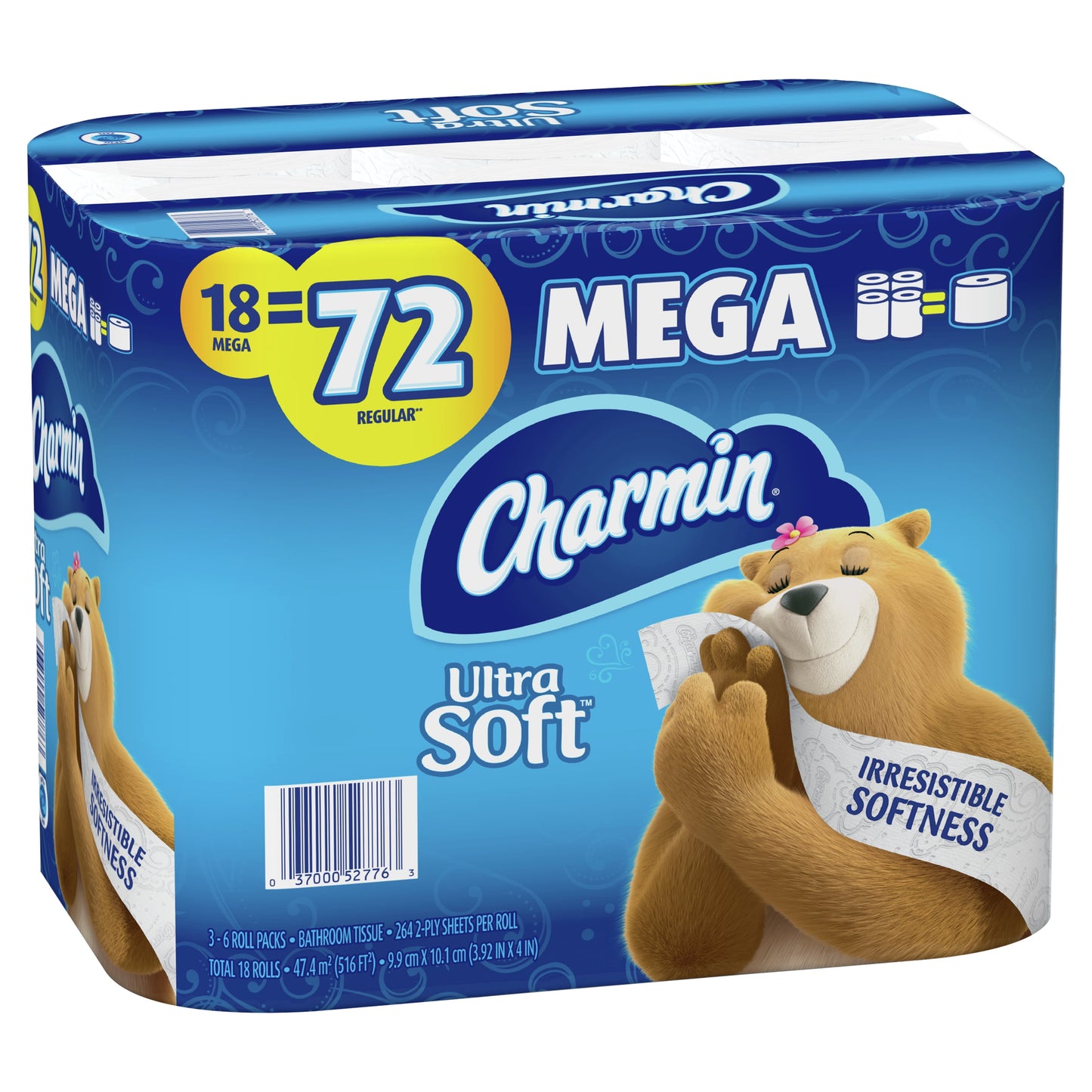 Ultra Soft Toilet Paper, 18 Mega Rolls