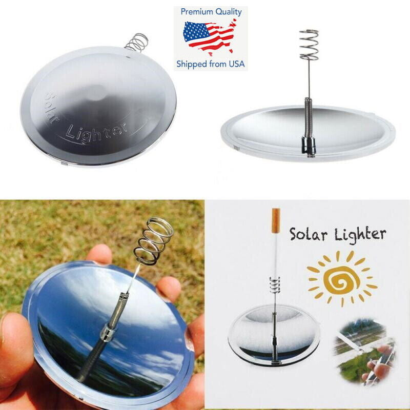 Outdoor Camping Waterproof Windproof Solar Lighter Fire Starter EDC Survival