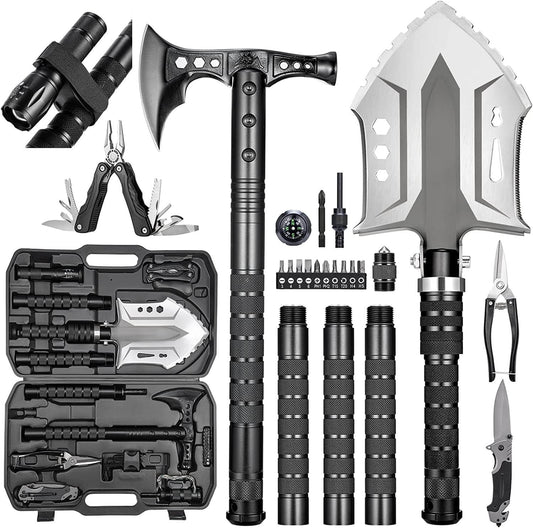 Survival Multi-Tool Shovel Kit with 28 Functions