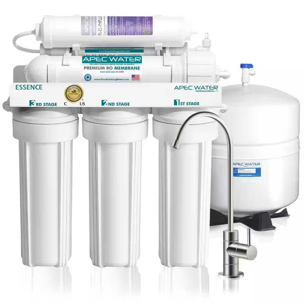 Essence Premium Quality 75 GPD Ph+ Alkaline Mineral Under-Sink Reverse Osmosis Drinking Water Filter System