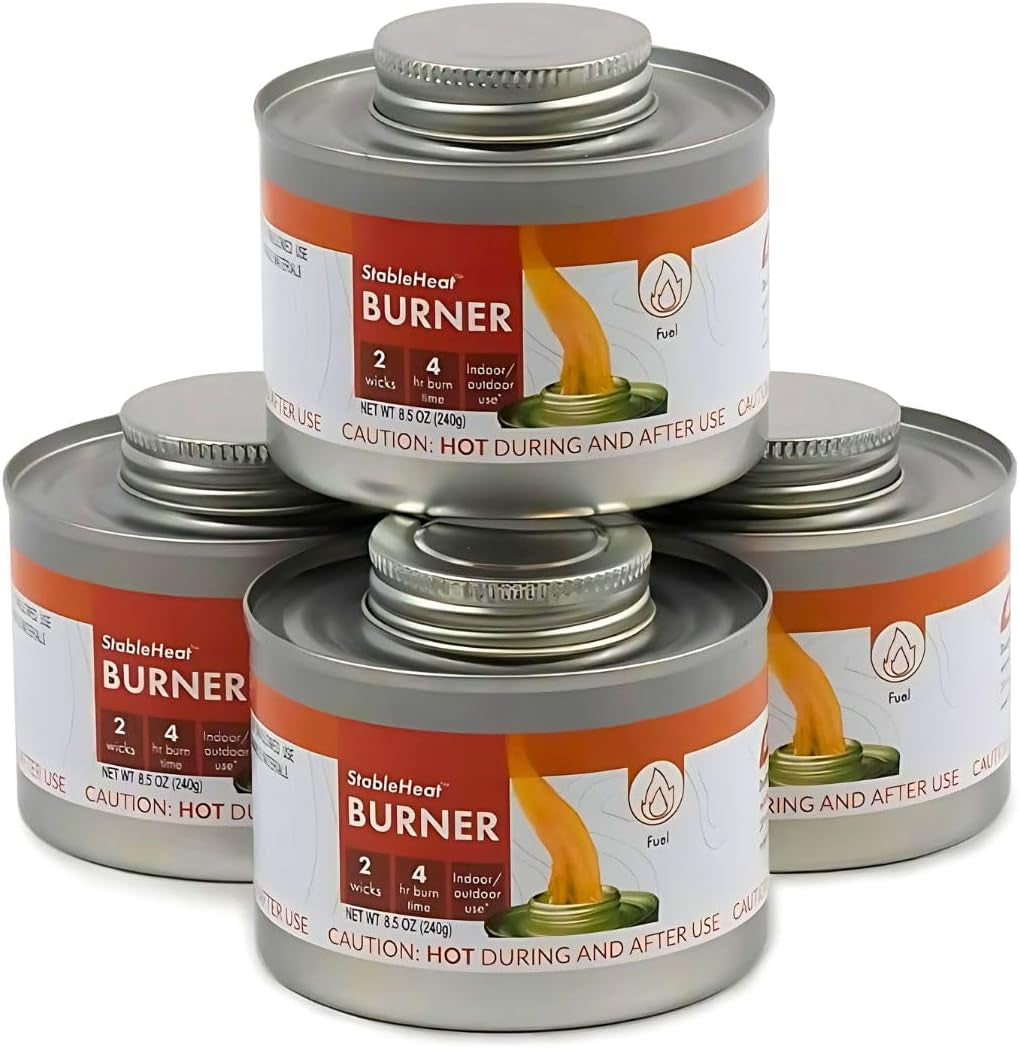 New & Improved! Emergency Cooking Fuel Premium Storage Set, 20+ Year Shelf Life | Available in 4 Cans, 12 Cans, or 24 Can Packs