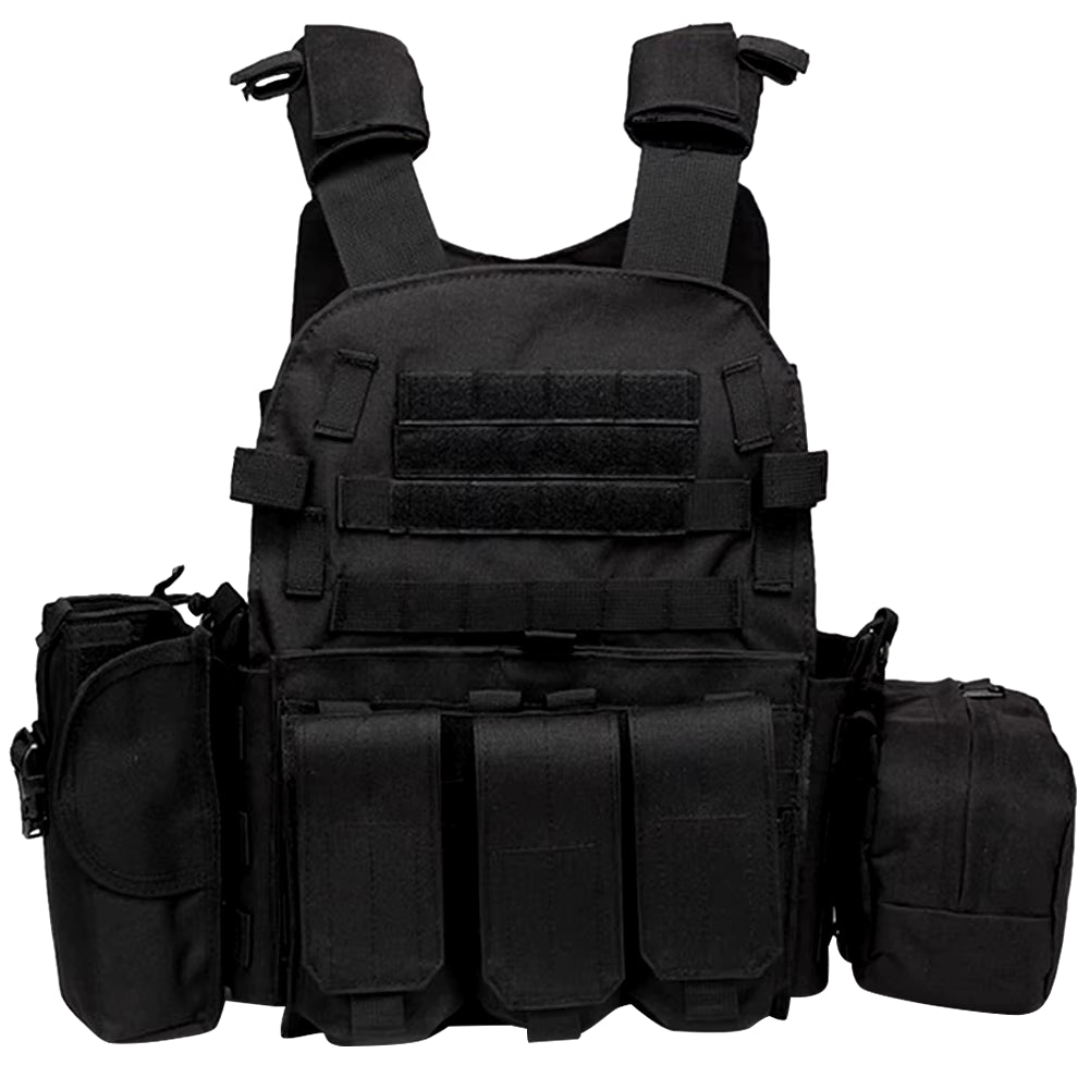 Adjustable Camo Plate Carrier Vest for Outdoor Sports