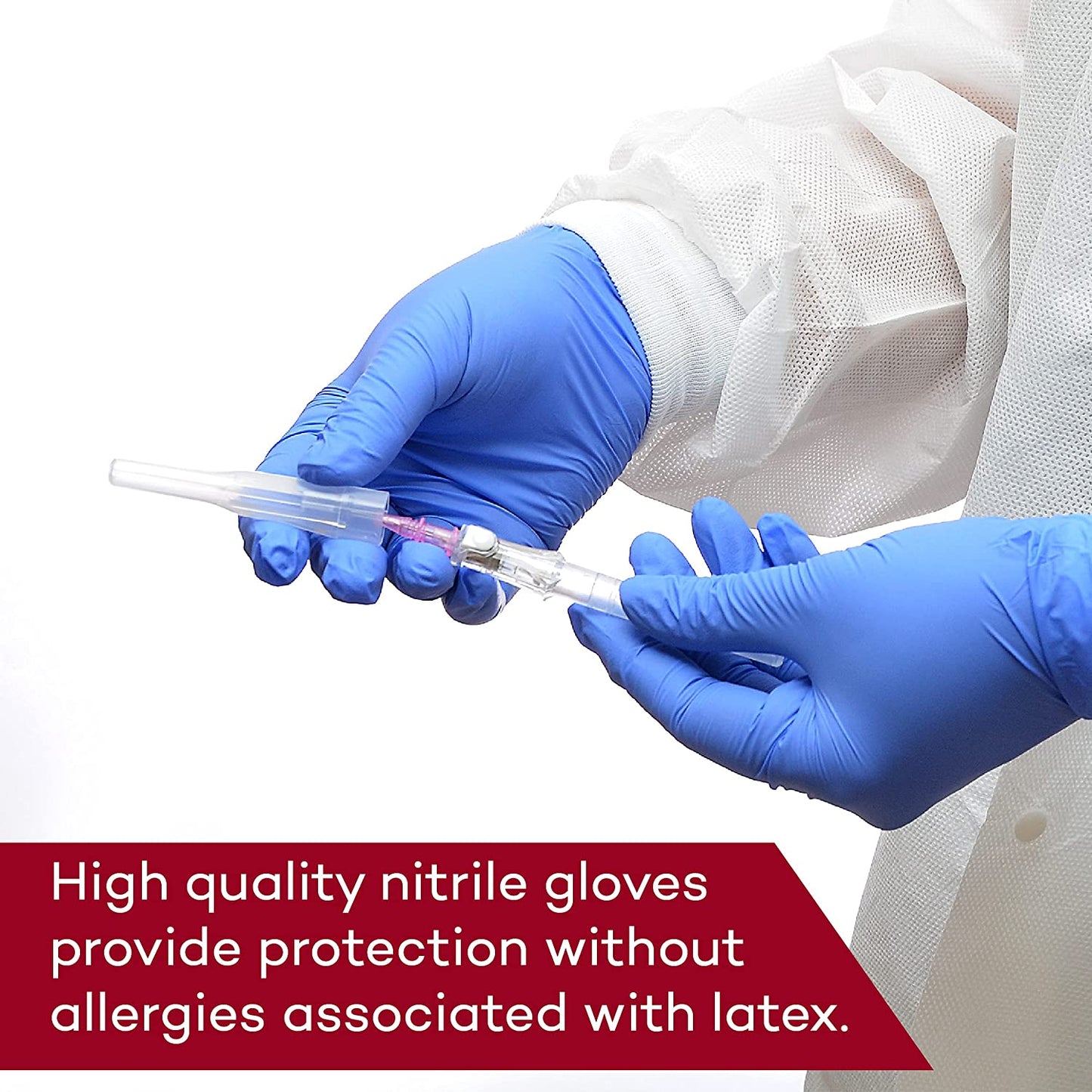 Nitrile Medical Grade Exam Gloves, Disposable, Latex-Free, Medium (200 Ct.)