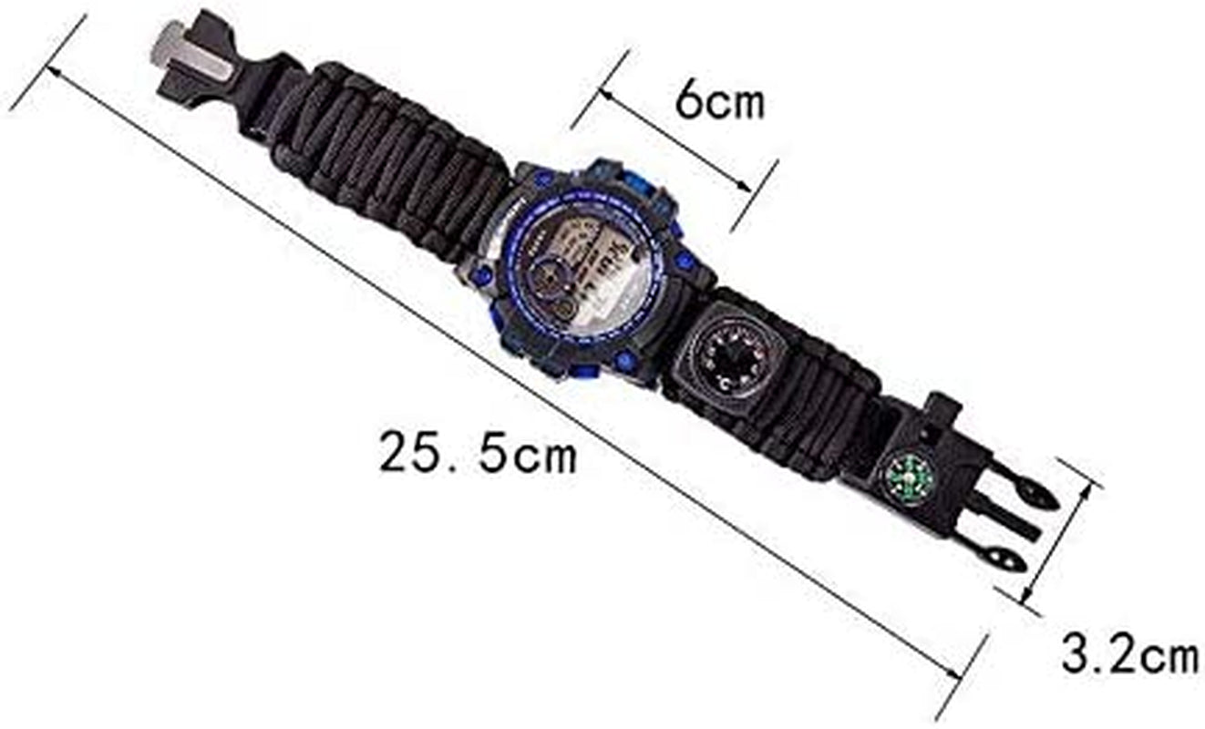 50 M Waterproof Tactical Watch£¬7 in 1 Multifunctional Outdoor Watch Gear