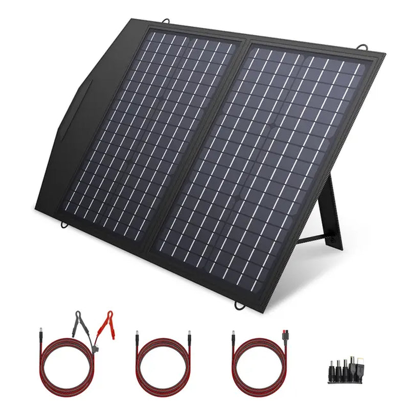 Foldable Solar Panel 400W / 200W / 140W / 100W / 60W Solar Charger with Solar Output for Power Station Solar Generator