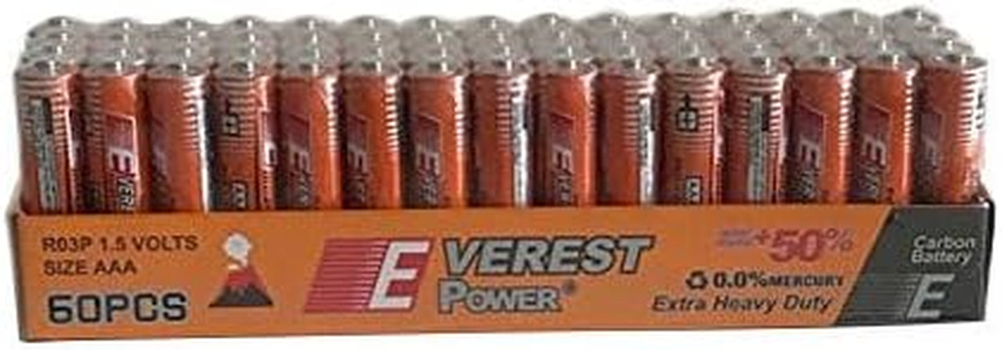 100 AAA Batteries Extra Heavy Duty 1.5V. 100 Pack Wholesale Bulk Lot New Fresh