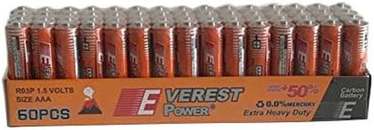 100 AAA Batteries Extra Heavy Duty 1.5V. 100 Pack Wholesale Bulk Lot New Fresh