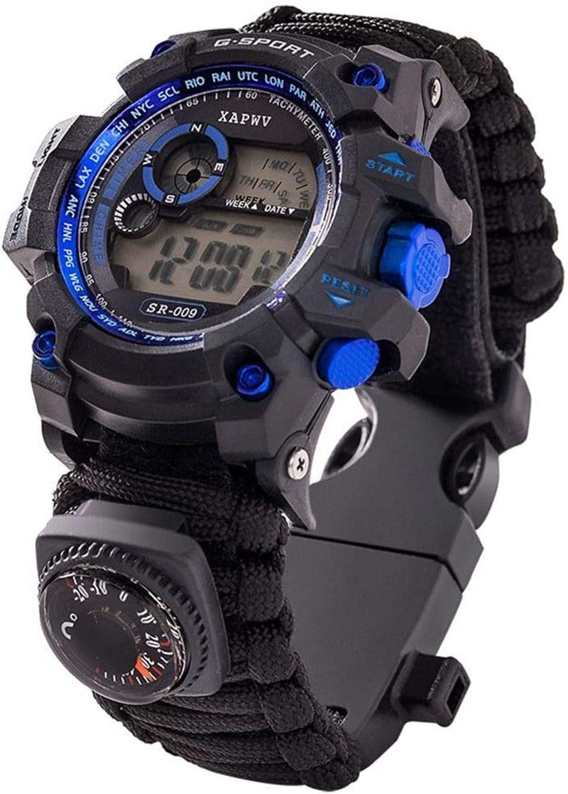 50 M Waterproof Tactical Watch£¬7 in 1 Multifunctional Outdoor Watch Gear