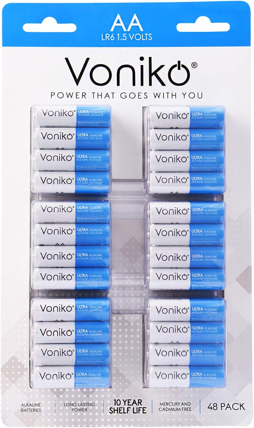 - Premium Grade AA Batteries - (800 Pack) - Alkaline Double a Battery - Ultra Long-Lasting, Leakproof 1.5V Batteries - 10-Year Shelf Life