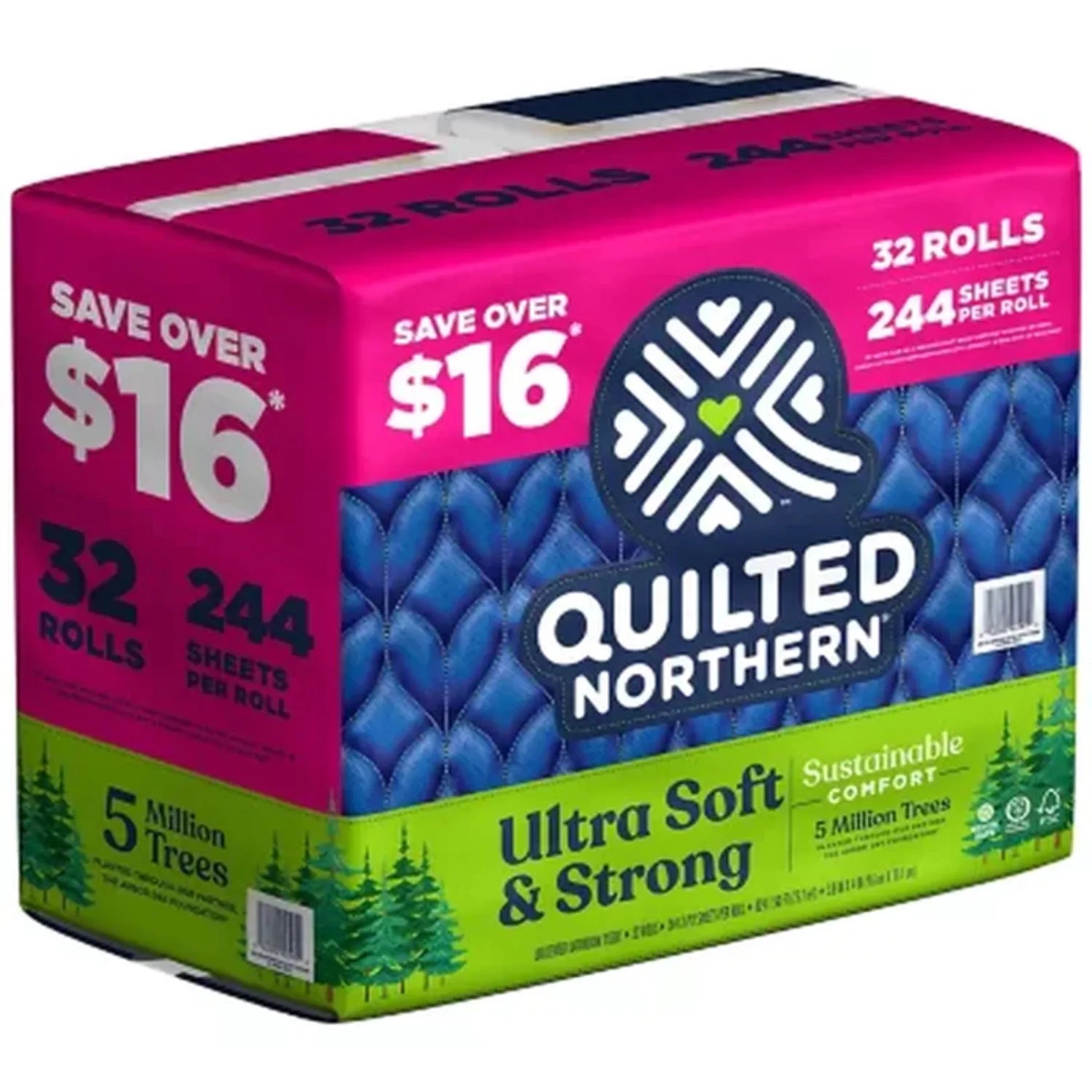 Quilted Northern Ultra Soft Strong 2-Ply Toilet Paper, Septic Safe (244 Sheets/Roll, 32 Rolls)