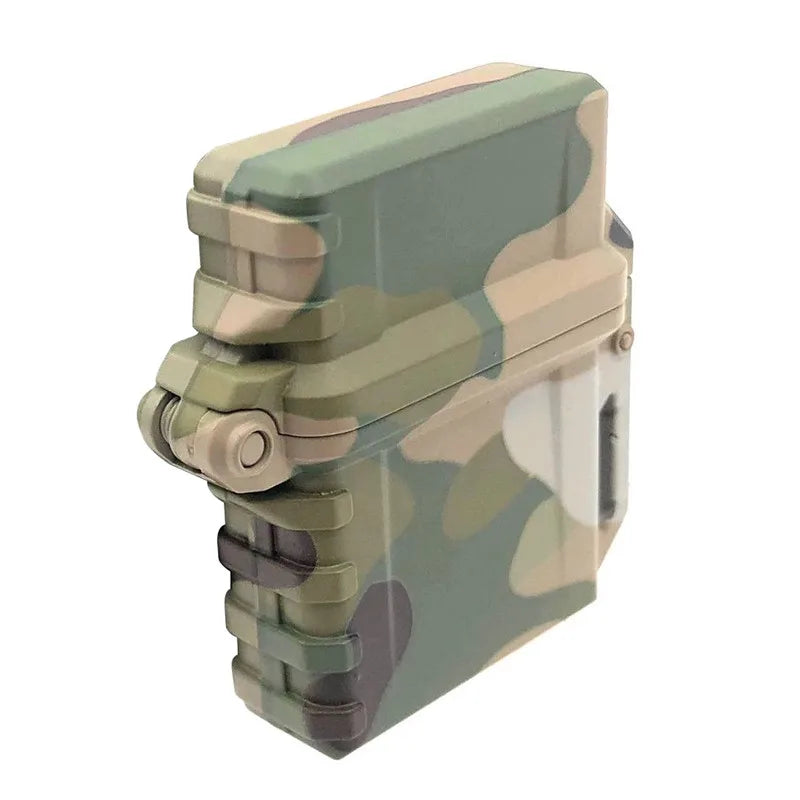 Outdoor Survival Universal Tactical Waterproof Windproof Lighter Shell Storage Case Lighter Container Organizer Holder