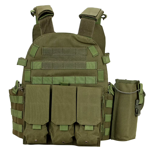 Adjustable Camo Plate Carrier Vest for Outdoor Sports