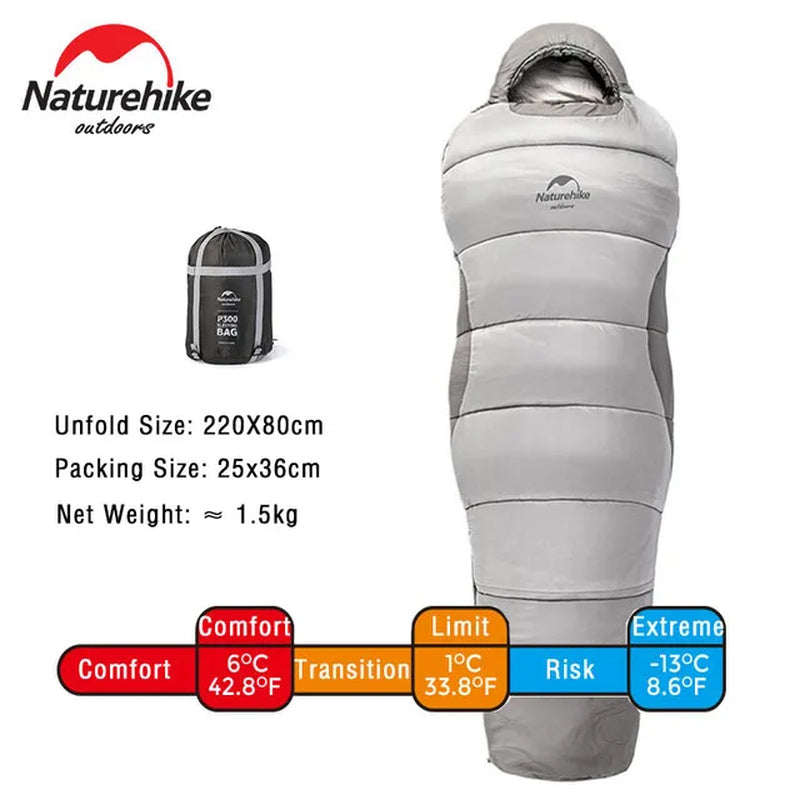 Sleeping Bag Cotton Ultralight Winter Sleeping Bag Lightweight Waterproof Sleeping Bag Outdoor Camping Sleeping Bag