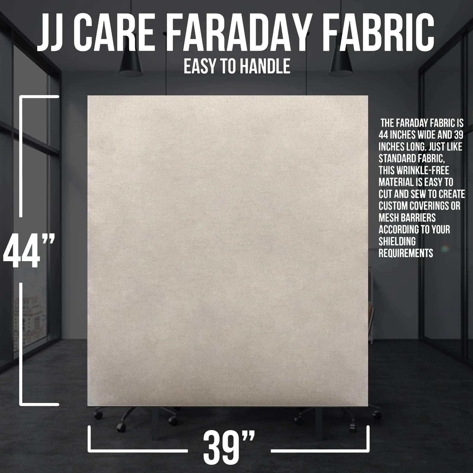 109X99Cm Faraday Fabric EMF Protection Clothing Faraday Bag EMP Shielding anti Radiation Isolation Wifi Signal Blocking Cloth