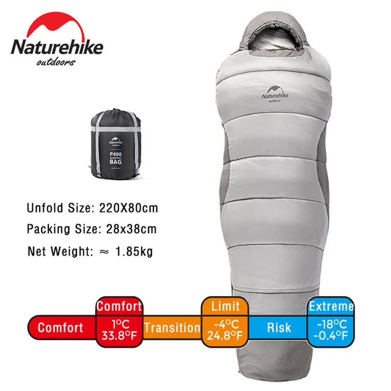 Sleeping Bag Cotton Ultralight Winter Sleeping Bag Lightweight Waterproof Sleeping Bag Outdoor Camping Sleeping Bag