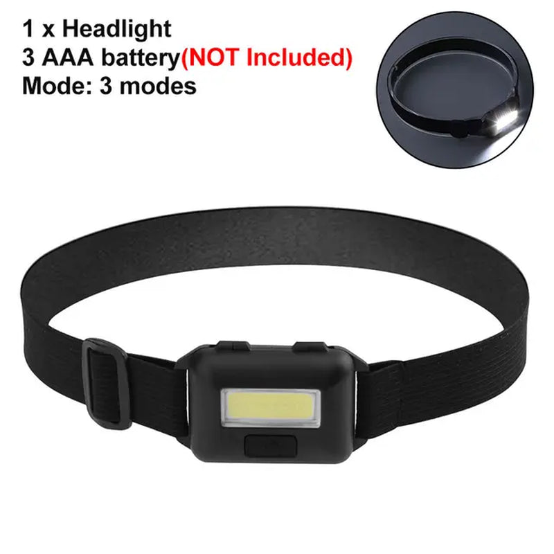 5/7LED Headlamp USB Rechargeable Flashlight Waterproof Camping Hiking Emergency Flashlight Super Bright Outdoor Fishing Headlamp