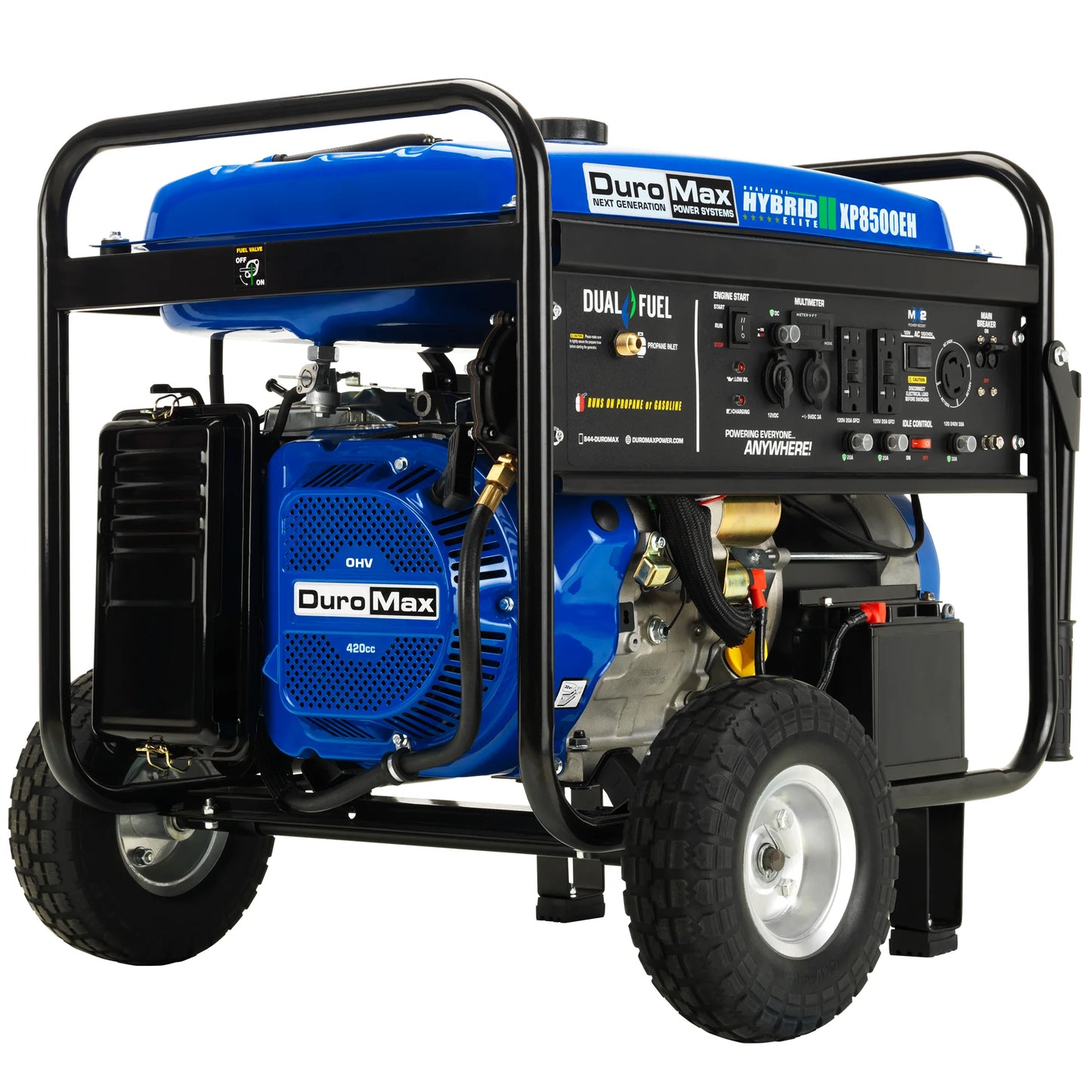 XP8500EH 8,500 Watt Portable Dual Fuel Gas Propane Powered Generator