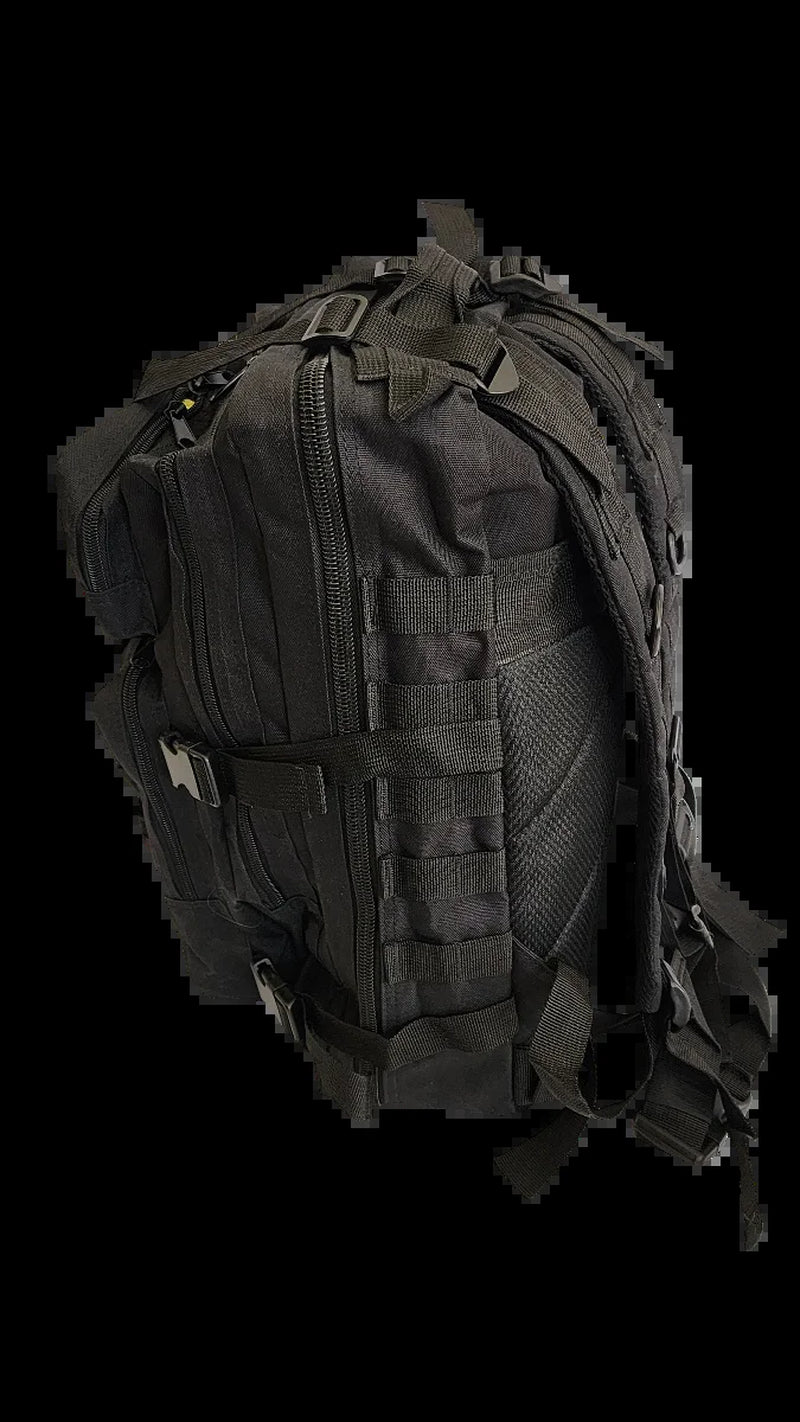 Professional Title: "35L Bug Out Bag Backpack with Ultimate Survival and Medical Kit - Black"