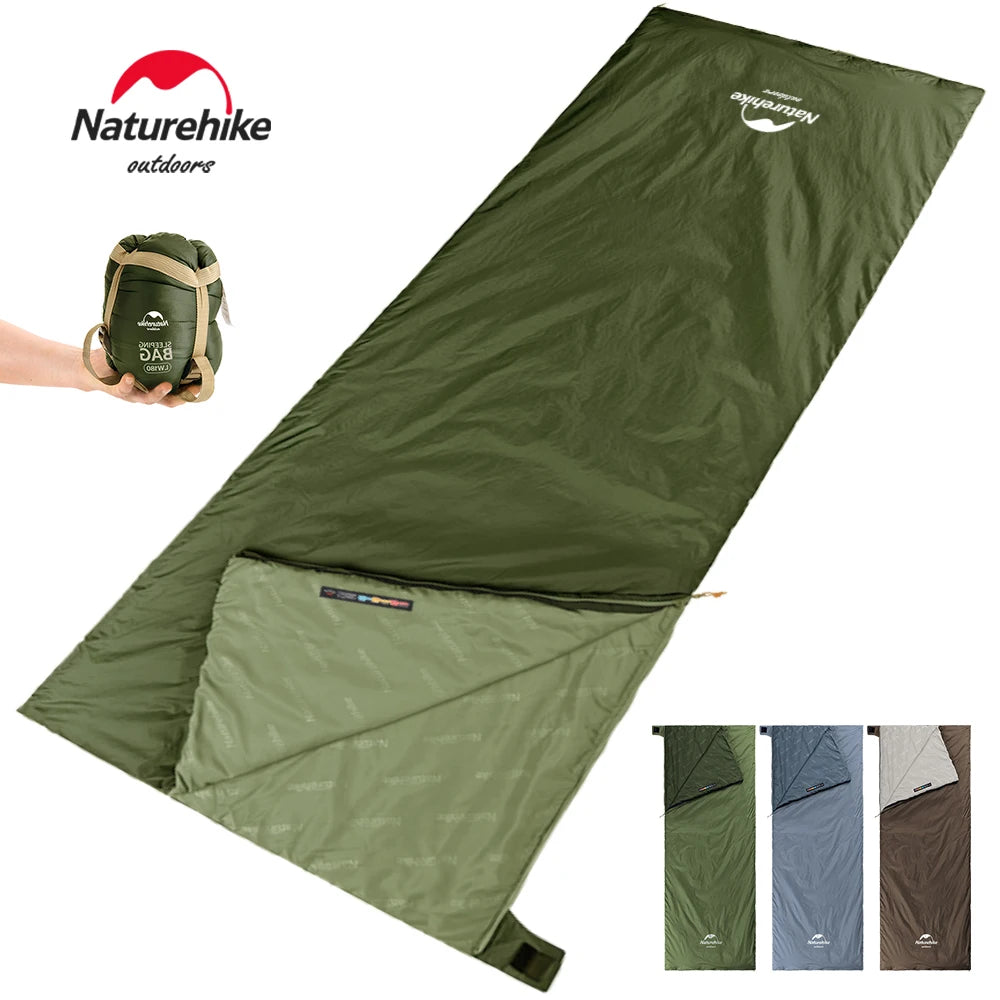 Lw180 Sleeping Bag Ultralight Cotton Sleeping Bag Spring Summer Sleeping Bag Outdoor Hiking Camping Sleeping Bag